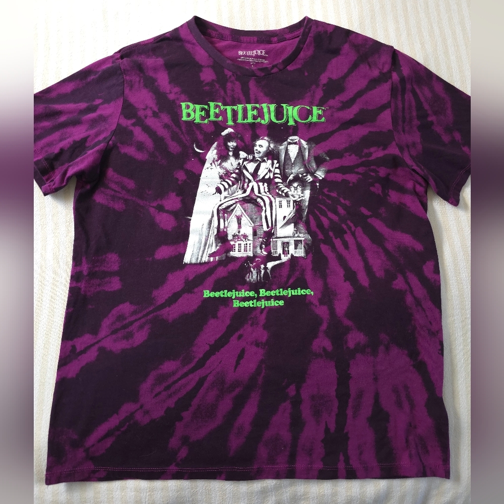 Beetlejuice Tie Dye T-Shirt Size:Large